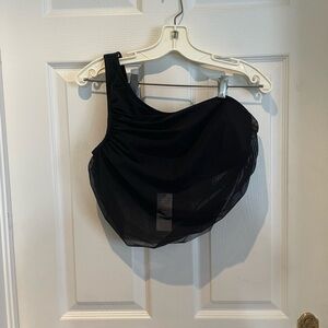 NWT mesh one shoulder bikini top